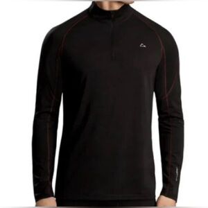 PARADOX Men's DRI Release 1/4 ZIP Base Layer Performance Top Merino Blend S